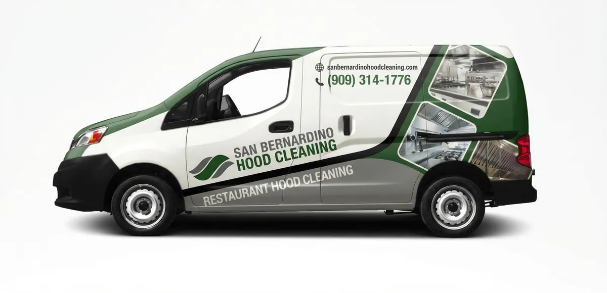 San Bernardino Hood Cleaning work van